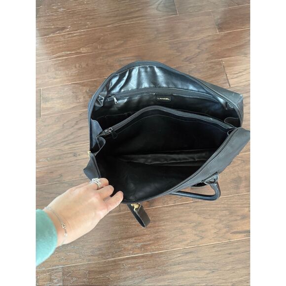 Lancel Black Leather Travel Bag - Picture 6 of 9